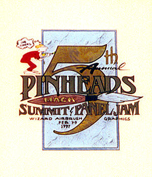#7E Bill Beckner - Canonsburg, Pennsylvania 1997 Pinhead Summit Panel Jam, This is the 5th of 7 Panels by Bill.